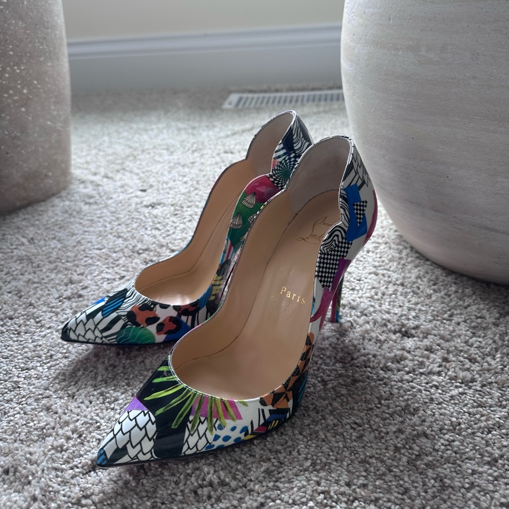Christian Louboutin, size 38, color: multicolor. Perfect condition